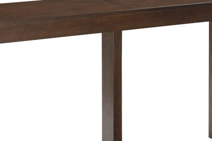 Rectangular Wooden Sofa Table with Sled Base, Espresso Brown - View 4