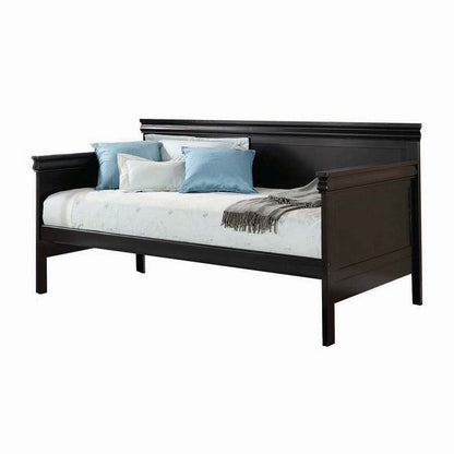 Sturdy Wooden Daybed, Black - View 3