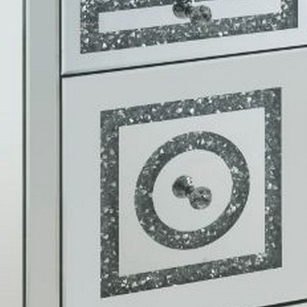 Accent Table with 2 Storage Drawers and Safety Top Feature, White - View 4