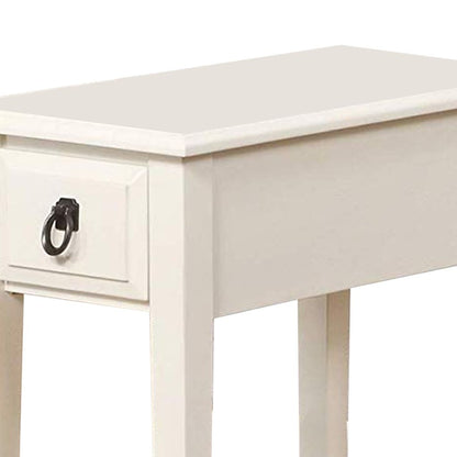 Smart Looking Side Table, White - View 3