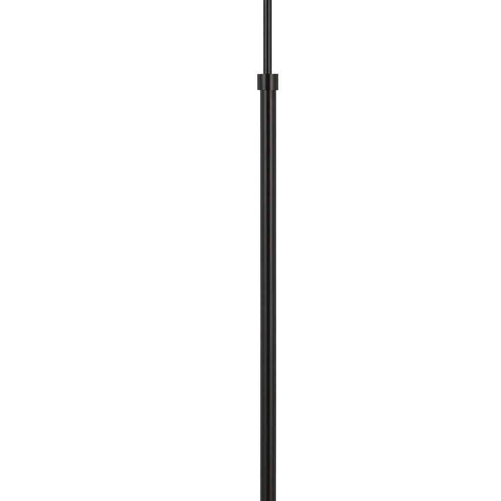 10W LED Adjustable Metal Floor Lamp with Swing Arm, Black - View 3