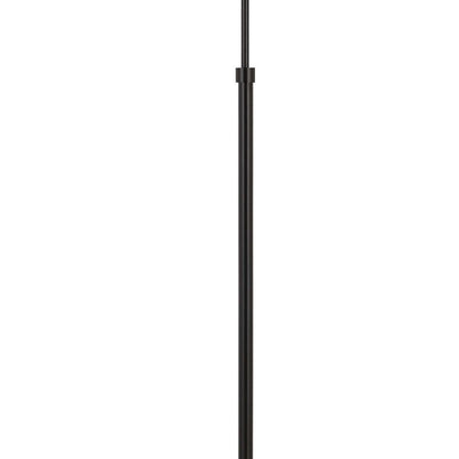 10W LED Adjustable Metal Floor Lamp with Swing Arm, Black - View 3