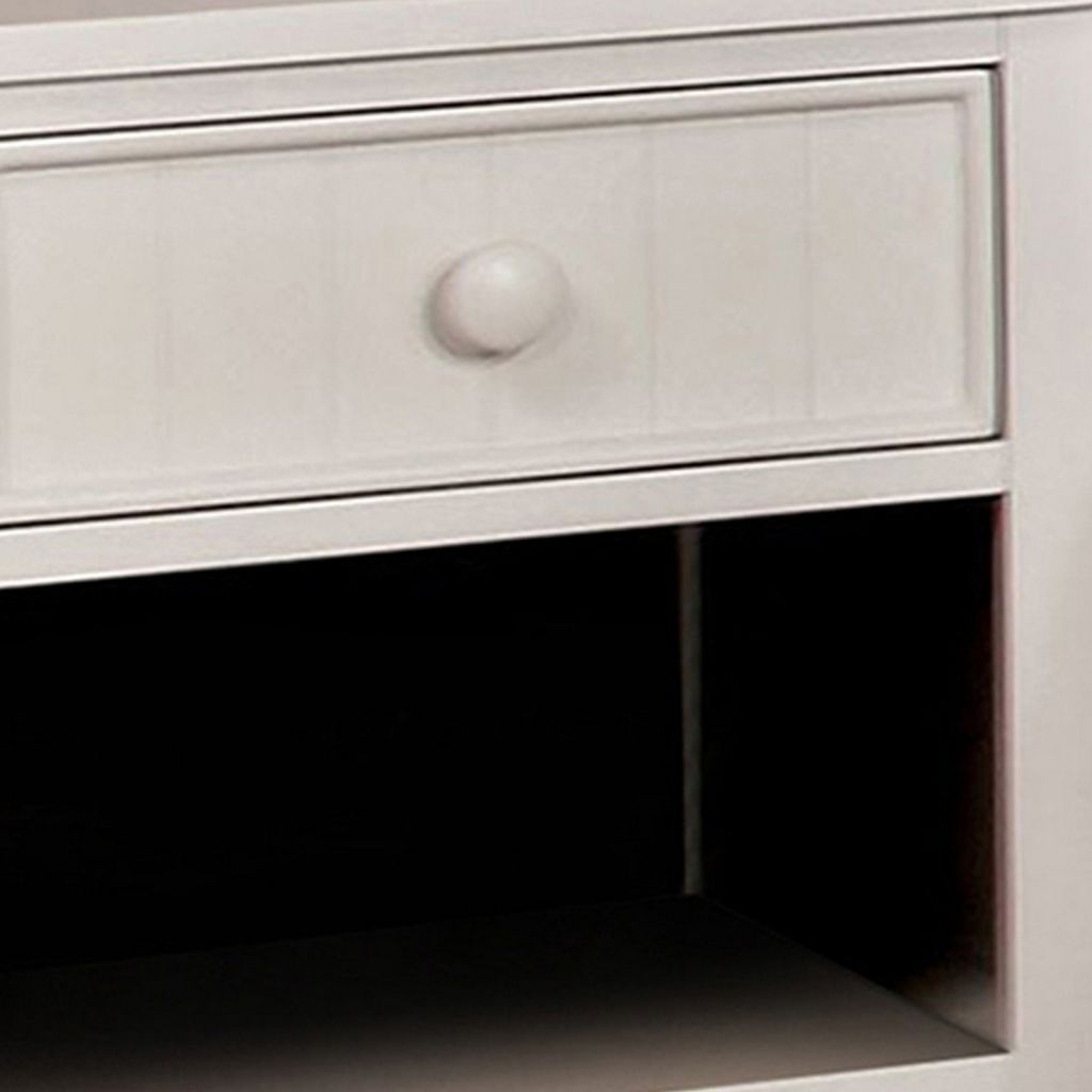 Omnus Wood Night Stand, White Finish - View 4