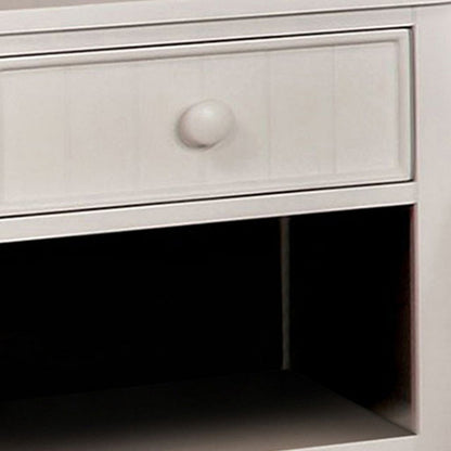 Omnus Wood Night Stand, White Finish - View 4