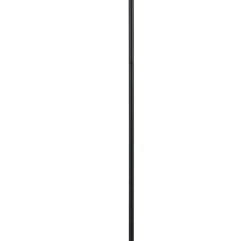 Metal Round 3 Way Torchiere Lamp with Frosted Shade, Dark Bronze and Gold - View 3