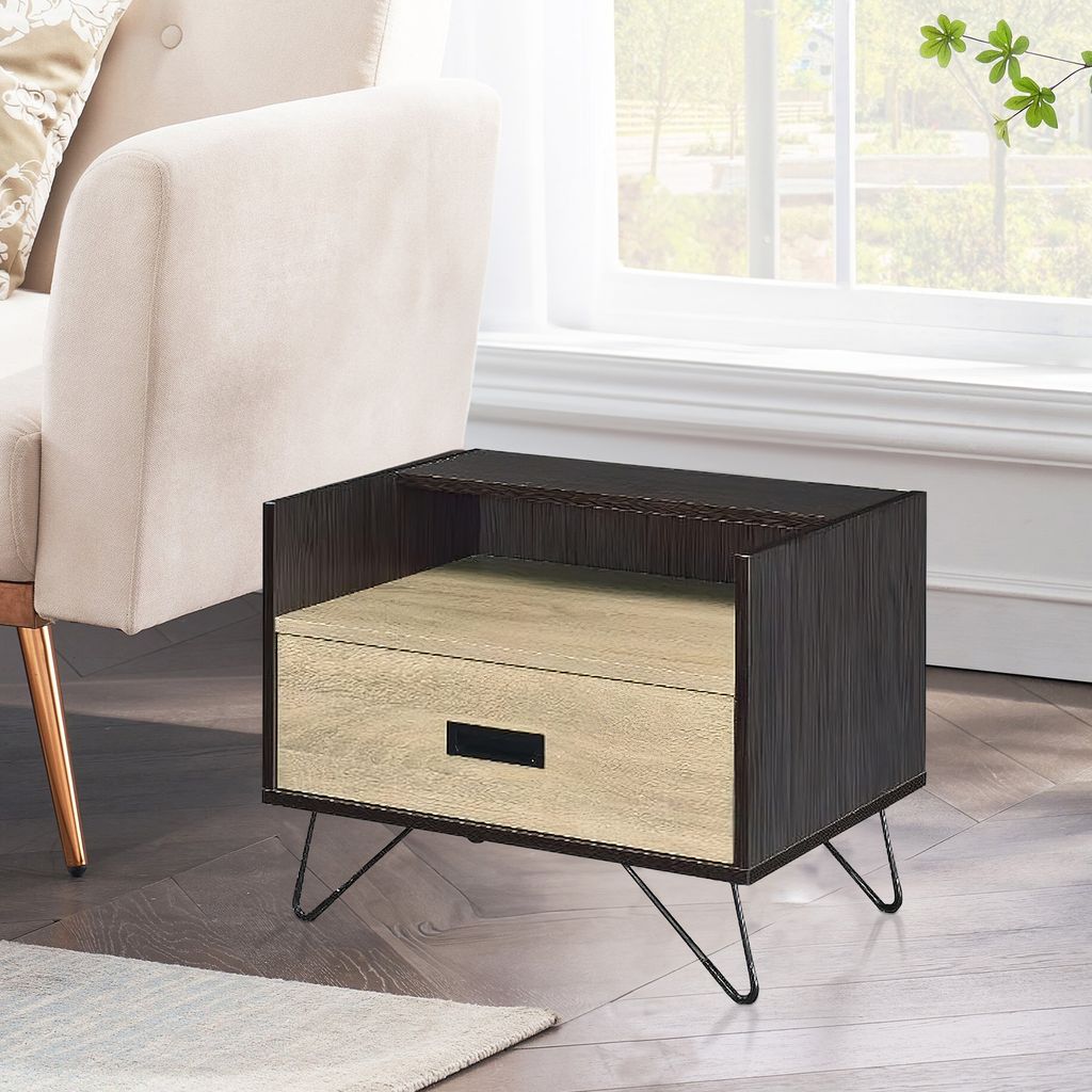 Accent Table Possessing Metal Leg with Tip - View 7