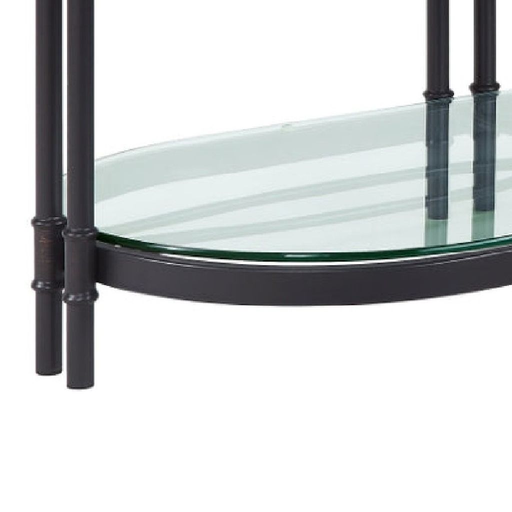 Ley 47 Inch Wood Coffee Table, Oblong, Industrial Design, Oak - View 5