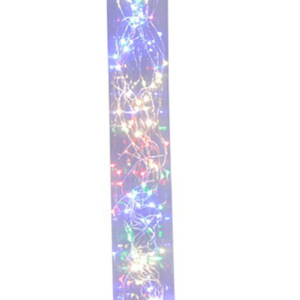 Floor Lamp with LED Bulbs and Wireless Remote Control, Silver - View 3