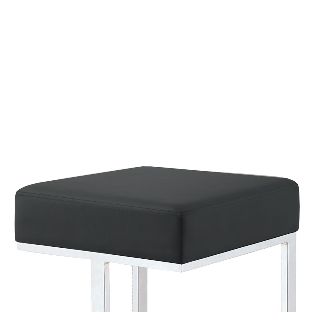 Metal Counter Height Stool, Black - View 2