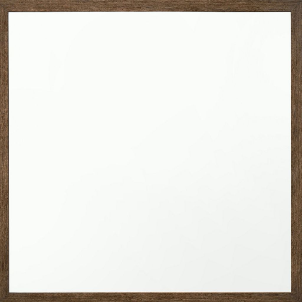 Transitional Style Wooden Frame Mirror with Grain Details, Brown - View 3