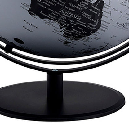 Globe Accent Decor with Inbuilt LED, Black and Gray - View 4