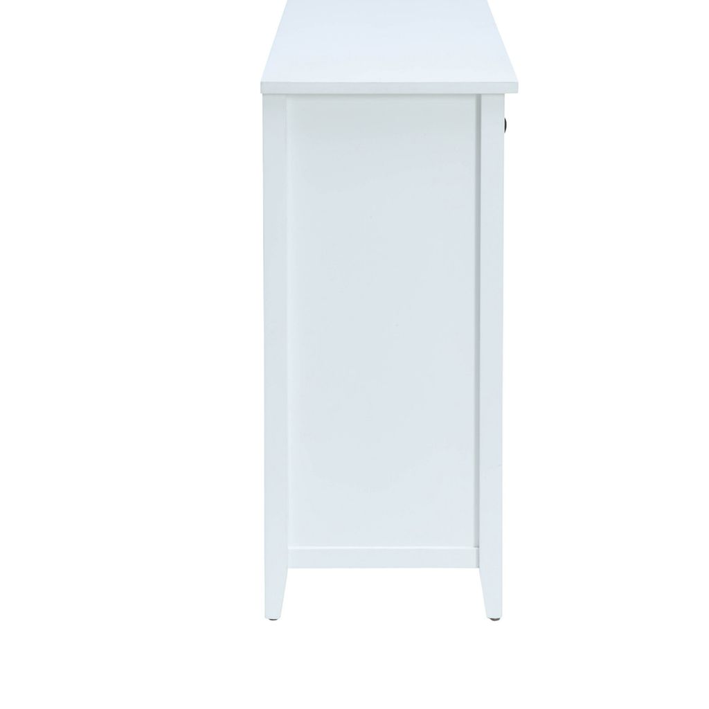 Flavius Console Table With 6 Drawers, White - View 5