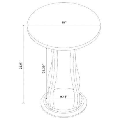 Contemporary Plant Stand With Bottom Storage Shelf, Brown - View 6