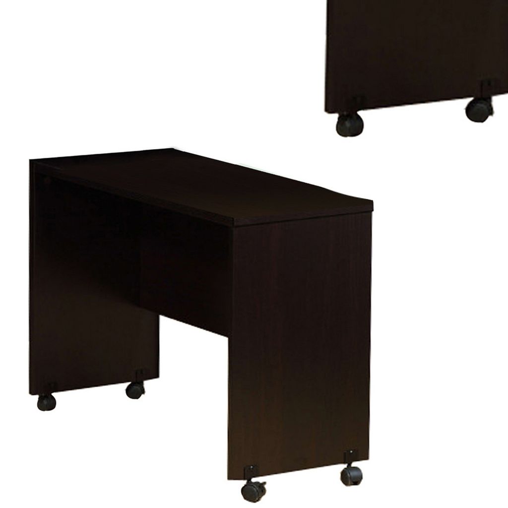 Stylish Dark Brown Finish Desk Return With Spacious Display Top. - View 4