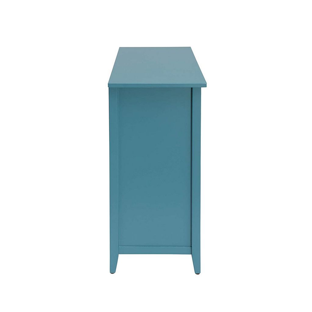 Flavius Console Table With 6 Drawers, Blue - View 5