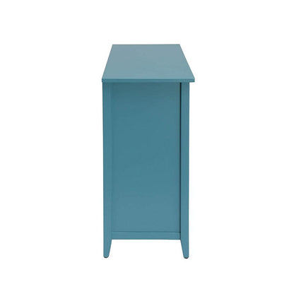 Flavius Console Table With 6 Drawers, Blue - View 5