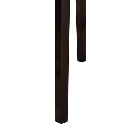 Spacious Wooden Counter High Table Faux Marble Top Brown - View 4