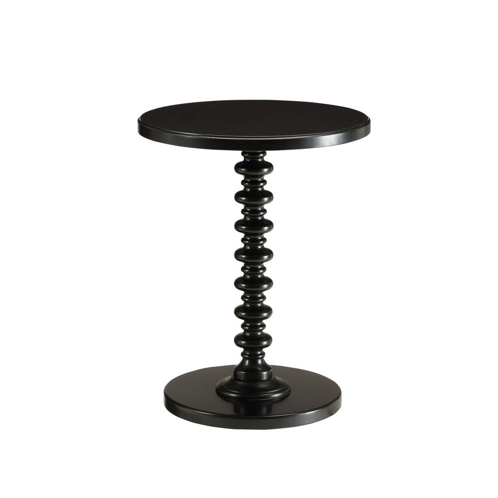 Astonishing Side Table With Round Top – Black