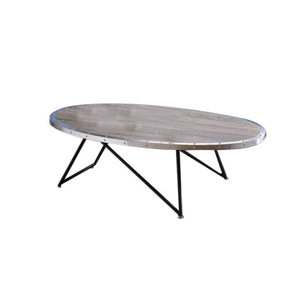Vintage Coffee Table, Weathered Gray Oak