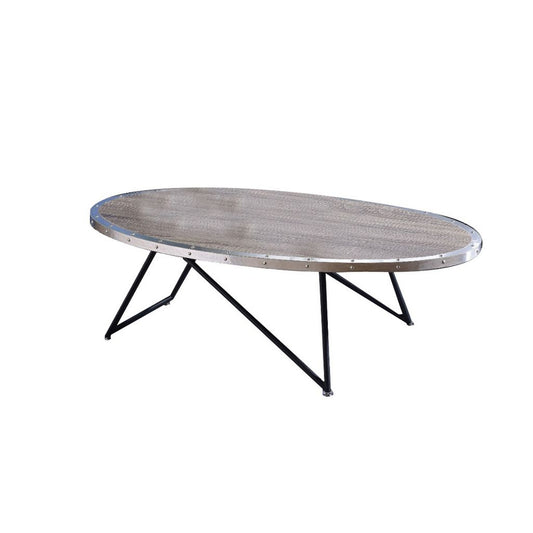 Vintage Coffee Table, Weathered Gray Oak