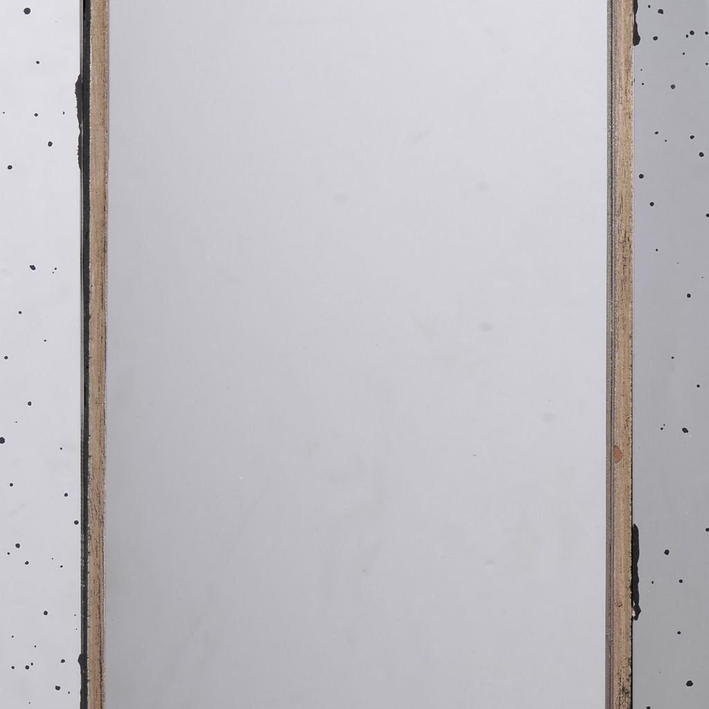Filo 24 Inch Wall Mirror, Raised Tray Edges, Mirrored Rectangular Frame - View 4