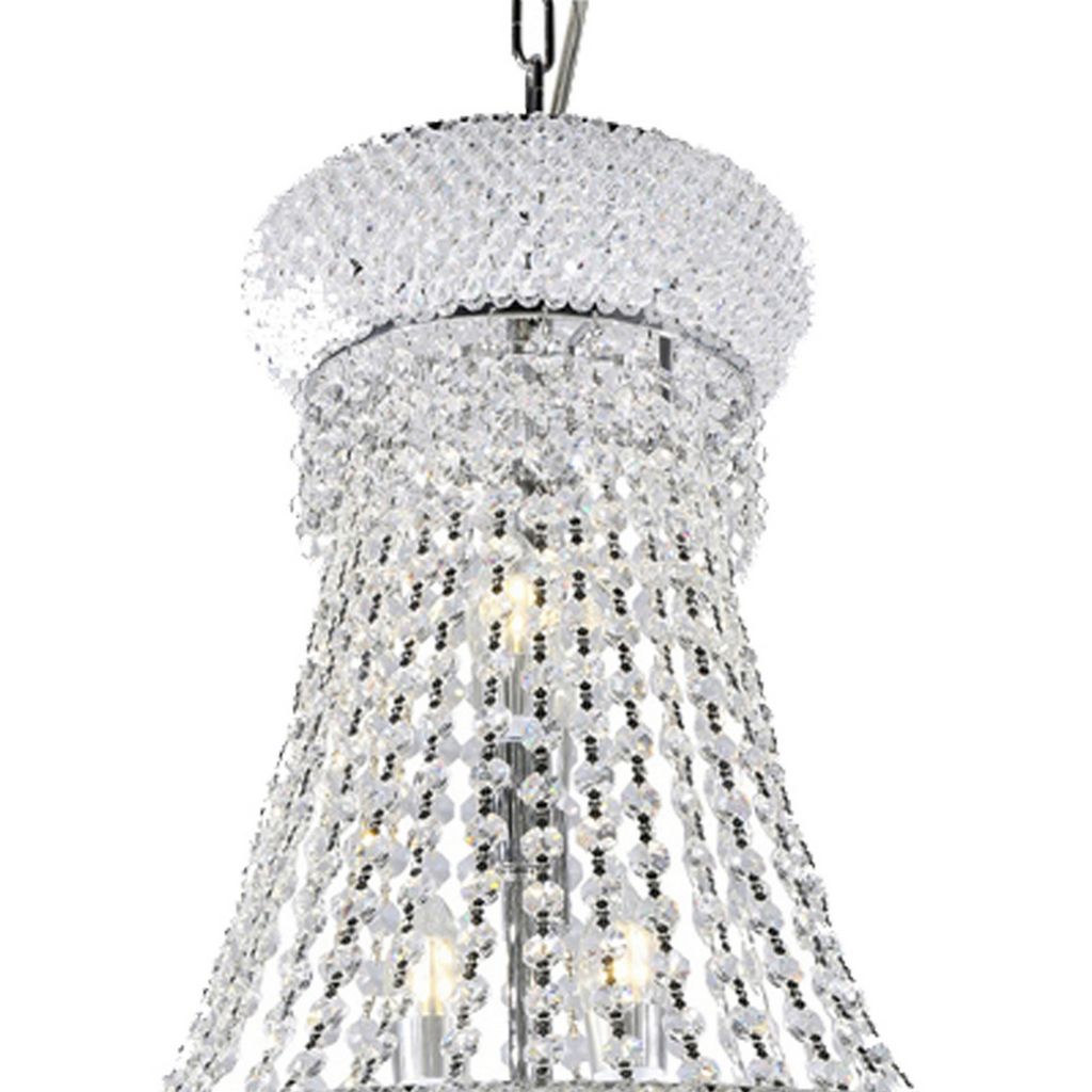 Crystal Ceiling Lamp with Chandelier Design Body, Clear - View 3