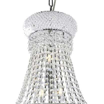 Crystal Ceiling Lamp with Chandelier Design Body, Clear - View 3