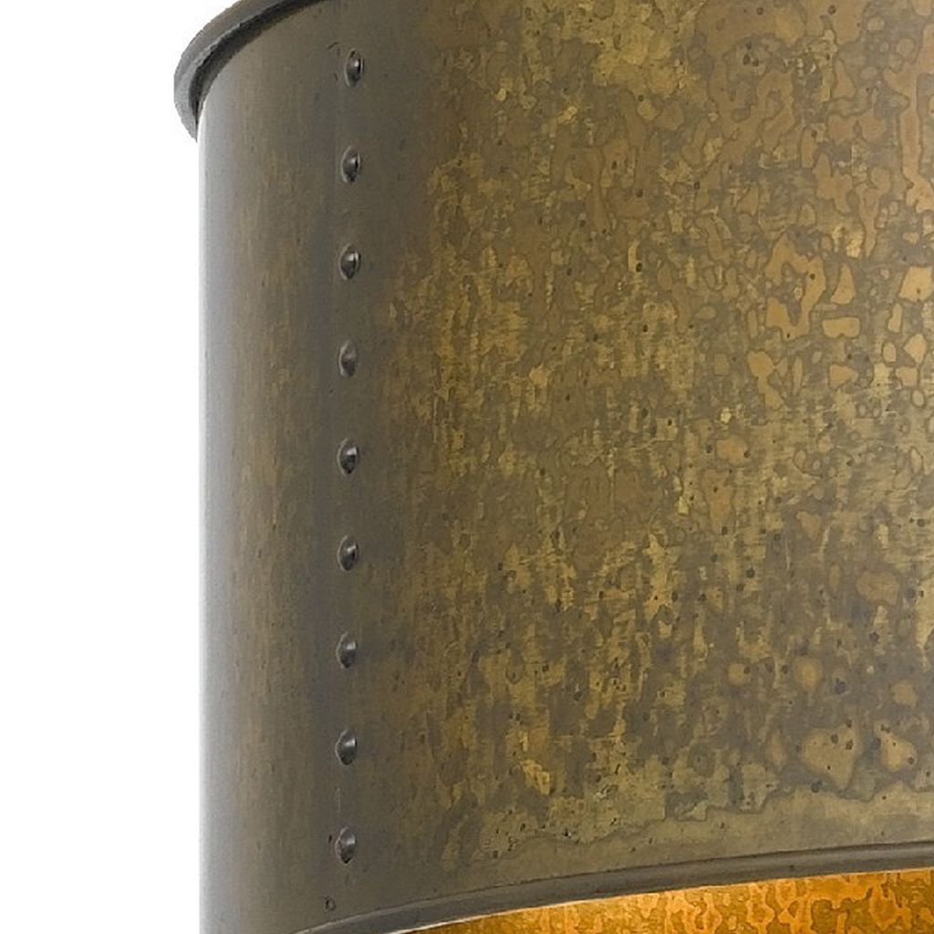 60 X 3 Watt Round Metal Frame Chandelier with 6 Foot Chain, Distressed Gold - View 6