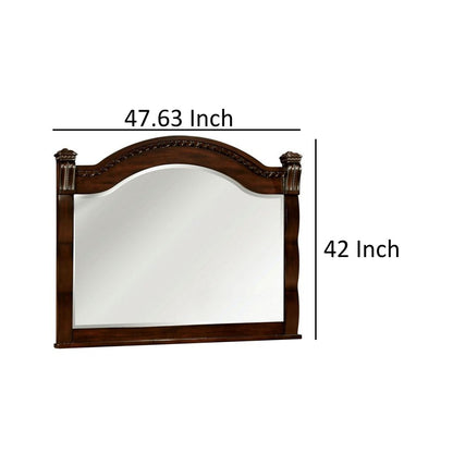 Burleigh Transitional Style Mirror , Cherry - View 6