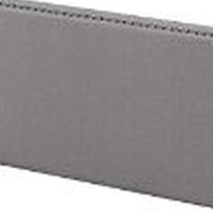 Queen Size Bed with Fabric Upholstery and Nailhead Accent, Gray - View 4