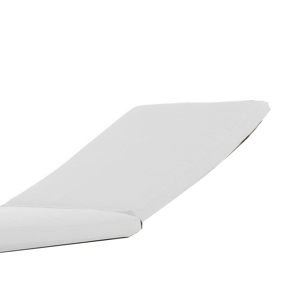 Edie 76 Inch Outdoor Lounger Cushion, White - View 3