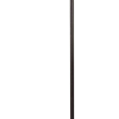 150 Watt Metal Floor Lamp with Swing Arm and Fabric Conical Shade, Black - View 3