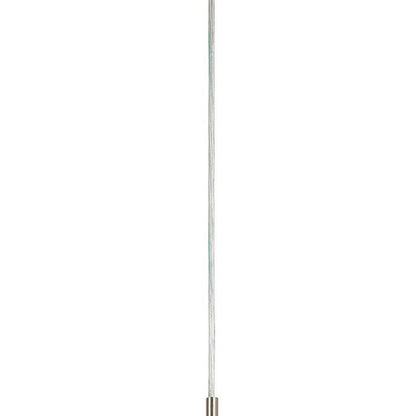 Metal Pendant Lighting with Fabric Circular Drum Shade, Off White - View 2