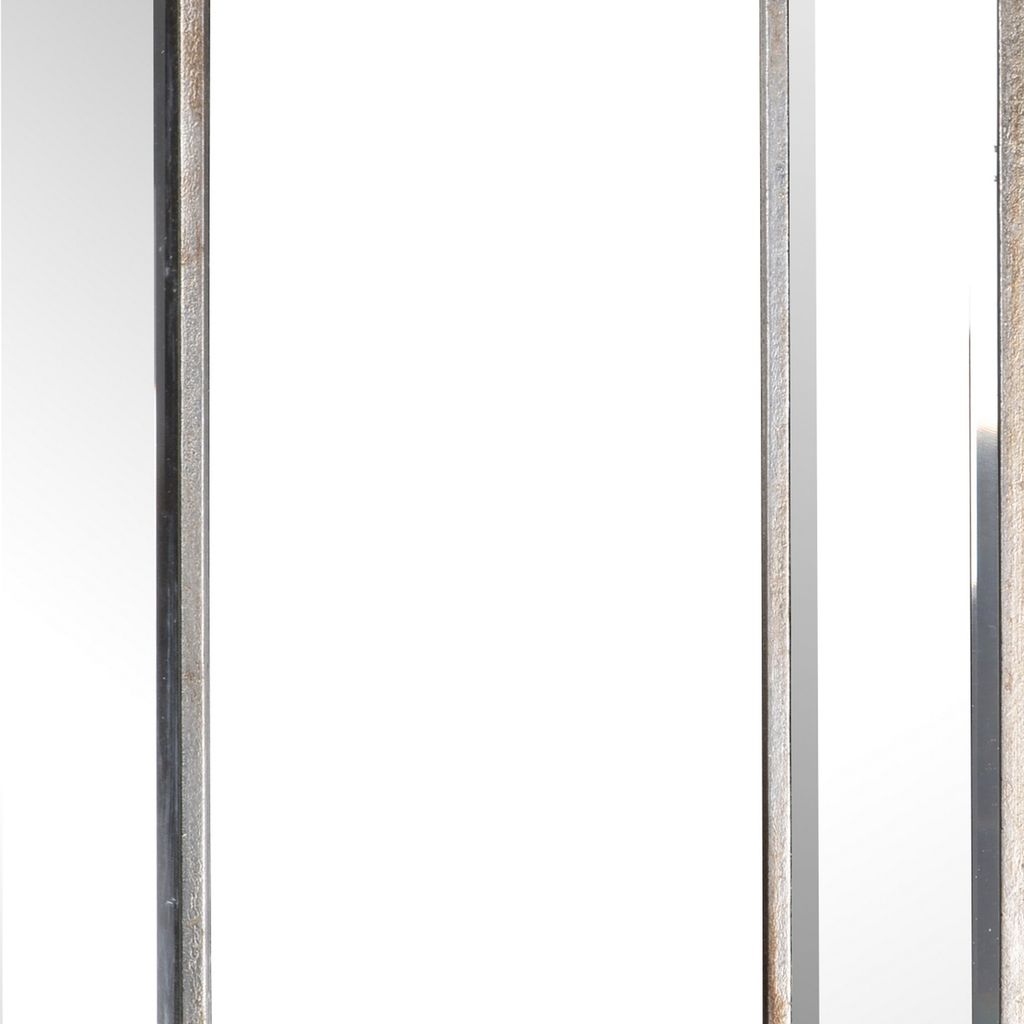 Toby 12 x 18 Inch Wall Mount Accent Mirror, Antique Silver Wood Frame - View 2